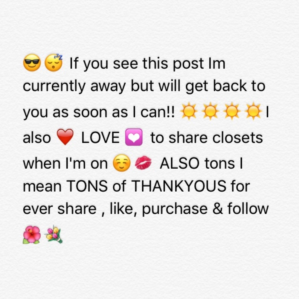 I'm back!!!! Thank You!!!!